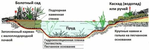 Схема водоема