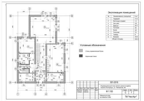 Обмерный план в AutoCad (1)