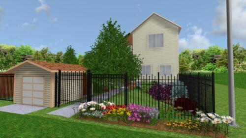 вид с улицы в RealTime LandscapeDesign